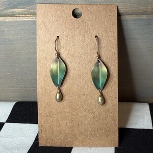 3/$10 Leaf Shaped Dangle Earrings